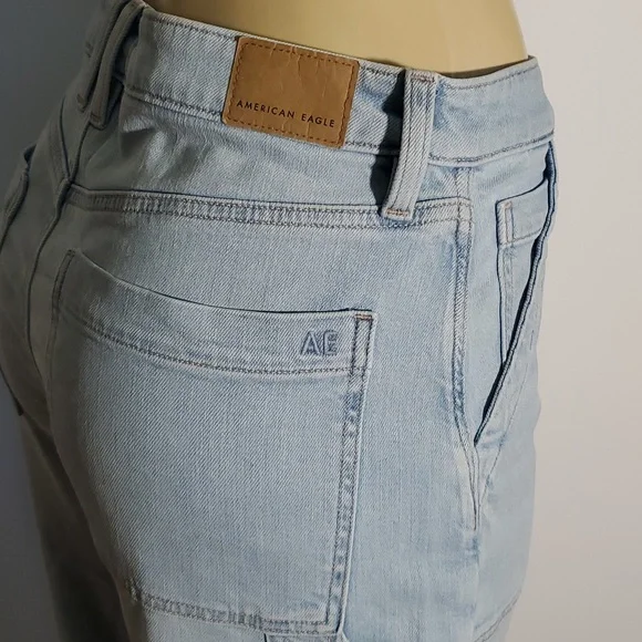 American Eagle Outfitters Light Blue Flare Jeans - Picture 8 of 16